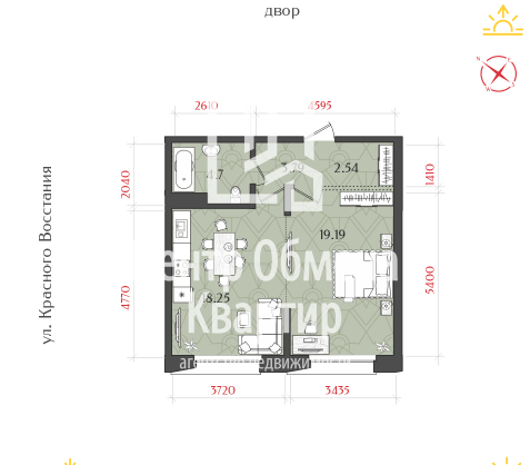 48,5 м², 1-комнатная квартира 13 680 000 ₽ - изображение 1