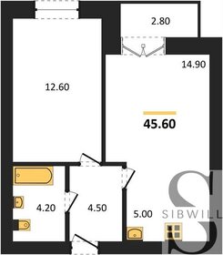 45,6 м², 1-комнатная квартира 6 030 000 ₽ - изображение 10