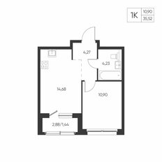 Квартира 35,5 м², 1-комнатная - изображение 2