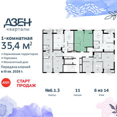 Квартира 35,4 м², 1-комнатная - изображение 4