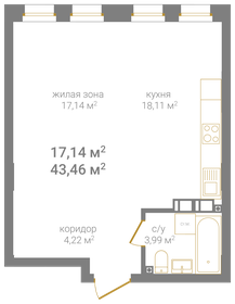 60 м², 1-комнатная квартира 11 950 000 ₽ - изображение 110