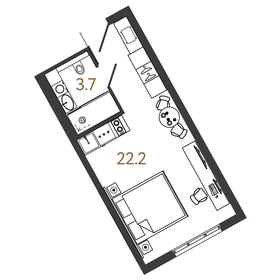 24,6 м², 1-комнатная квартира 11 490 000 ₽ - изображение 101