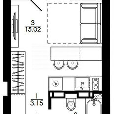 Квартира 27,1 м², студия - изображение 2
