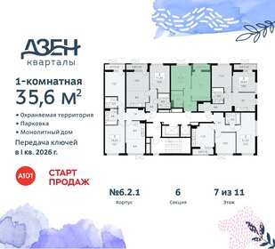 Квартира 35,6 м², 1-комнатная - изображение 2