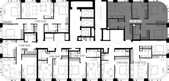 Квартира 84,7 м², 3-комнатная - изображение 2