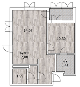 Квартира 44,5 м², 2-комнатная - изображение 1