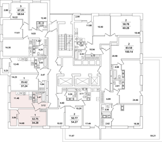 35 м², 1-комнатная квартира 8 800 000 ₽ - изображение 77