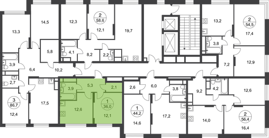 Квартира 36 м², 1-комнатная - изображение 2