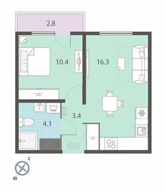 35,3 м², 1-комнатная квартира 5 462 745 ₽ - изображение 12