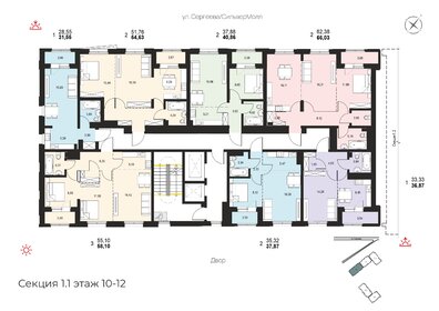 22,4 м², квартира-студия 4 150 000 ₽ - изображение 100