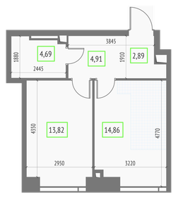 41,2 м², 1-комнатная квартира 18 256 192 ₽ - изображение 2