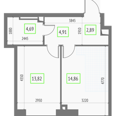 Квартира 41,2 м², 1-комнатная - изображение 2