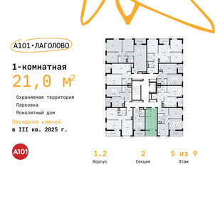 21 м², квартира-студия 3 876 146 ₽ - изображение 77