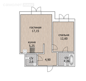 41,5 м², 2-комнатная квартира 8 500 000 ₽ - изображение 98