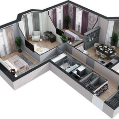 Квартира 91,4 м², 3-комнатная - изображение 3