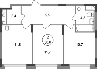 74,4 м², 3-комнатная квартира 17 800 000 ₽ - изображение 89