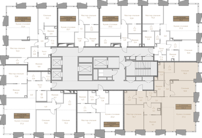 122,6 м², 3-комнатная квартира 132 958 000 ₽ - изображение 40