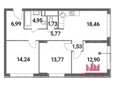 Квартира 80 м², 3-комнатная - изображение 1