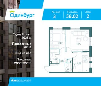 58 м², 3-комнатная квартира 13 215 498 ₽ - изображение 21