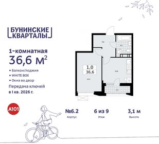 36,6 м², 1-комнатная квартира 10 760 046 ₽ - изображение 17