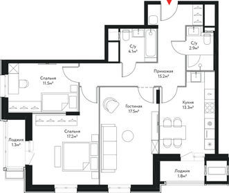 84,5 м², 3-комнатная квартира 30 081 070 ₽ - изображение 33