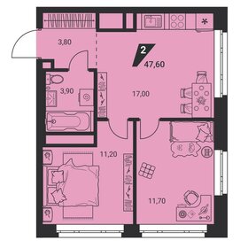 Квартира 47,6 м², 2-комнатная - изображение 1