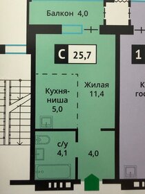 Квартира 25 м², студия - изображение 1