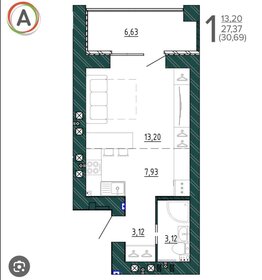 32 м², 1-комнатная квартира 16 000 ₽ в месяц - изображение 82