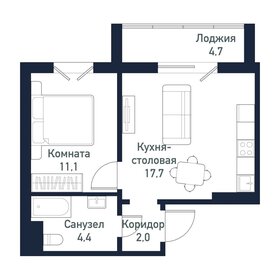 Квартира 38 м², студия - изображение 1