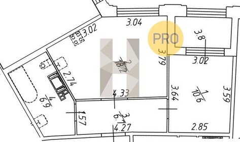 33,4 м², 1-комнатная квартира 6 600 000 ₽ - изображение 56