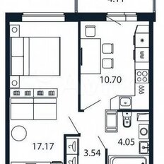 Квартира 37 м², 1-комнатная - изображение 3