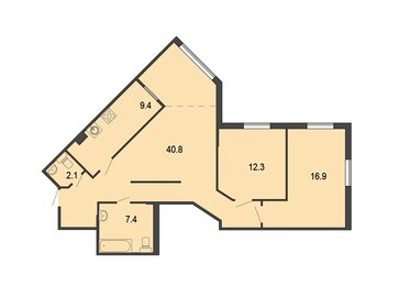 96,5 м², 3-комнатная квартира 13 250 000 ₽ - изображение 65