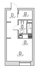 Квартира 26,7 м², студия - изображение 1