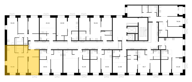 58,4 м², 3-комнатная квартира 5 300 000 ₽ - изображение 72
