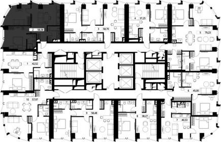 Квартира 58,6 м², 2-комнатная - изображение 2