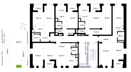 42 м², 2-комнатная квартира 3 600 000 ₽ - изображение 76