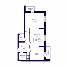 59,8 м², 2-комнатная квартира 5 930 000 ₽ - изображение 9