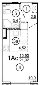 21,3 м², квартира-студия 3 100 000 ₽ - изображение 37
