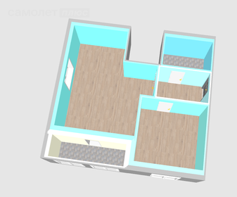 Квартира 44,2 м², 2-комнатная - изображение 2