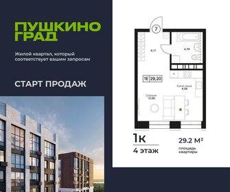 Квартира 29,2 м², студия - изображение 1