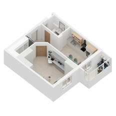 Квартира 51,2 м², 1-комнатная - изображение 2
