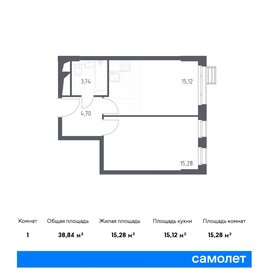 38,8 м², 1-комнатные апартаменты 11 336 650 ₽ - изображение 37