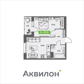 Квартира 37,1 м², 1-комнатная - изображение 1