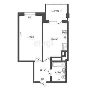 43,1 м², 1-комнатная квартира 7 200 000 ₽ - изображение 48