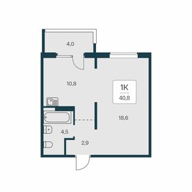 40,7 м², 1-комнатная квартира 4 500 000 ₽ - изображение 80