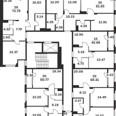 Квартира 60,8 м², 2-комнатная - изображение 3