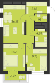 52,9 м², 2-комнатная квартира 6 865 000 ₽ - изображение 23