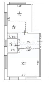 Квартира 73,5 м², 2-комнатная - изображение 1