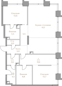 123,5 м², 2-комнатная квартира 168 212 000 ₽ - изображение 33