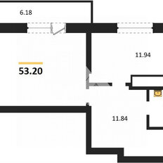 Квартира 53,2 м², 1-комнатная - изображение 4